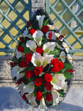 Венок капля №3 90 см - designerwreath.ru - г. Екатеринбург