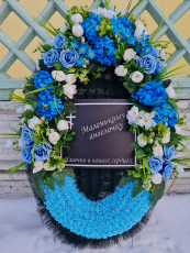 Брендовый венок 100 см - designerwreath.ru - г. Екатеринбург