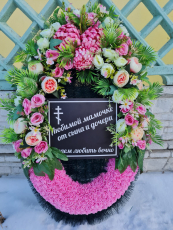 брендовый венок 115 см - designerwreath.ru - г. Екатеринбург