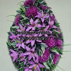 Венок капля №3 90 см - designerwreath.ru - г. Екатеринбург