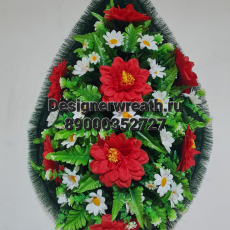 Венок капля №3 90 см - designerwreath.ru - г. Екатеринбург