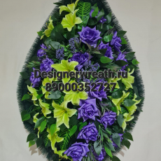 Венок капля №4 112 см - designerwreath.ru - г. Екатеринбург