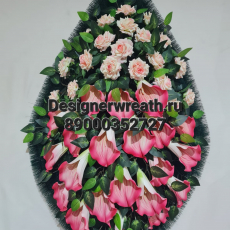 Венок капля №4 112 см - designerwreath.ru - г. Екатеринбург