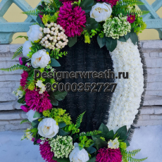 Брендовый венок 100 см - designerwreath.ru - г. Екатеринбург