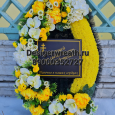 Брендовый венок 100 см - designerwreath.ru - г. Екатеринбург