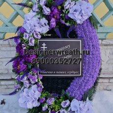 Брендовый венок 100 см - designerwreath.ru - г. Екатеринбург