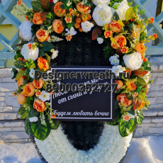 брендовый венок 115 см - designerwreath.ru - г. Екатеринбург