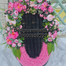 Брендовый венок 115 см - designerwreath.ru - г. Екатеринбург