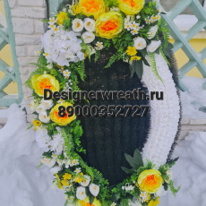 Брендовый венок 115 см - designerwreath.ru - г. Екатеринбург