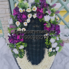 Брендовый венок 115 см - designerwreath.ru - г. Екатеринбург