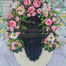 Брендовый венок 115 см - designerwreath.ru - г. Екатеринбург