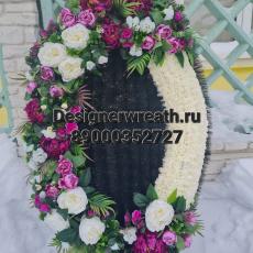 Брендовый венок 115 см - designerwreath.ru - г. Екатеринбург