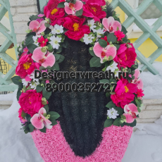 Брендовый венок 115 см - designerwreath.ru - г. Екатеринбург