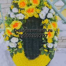 Брендовый венок 100 см - designerwreath.ru - г. Екатеринбург