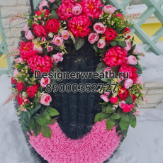 Брендовый венок 100 см - designerwreath.ru - г. Екатеринбург