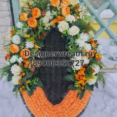 Брендовый венок 100см - designerwreath.ru - г. Екатеринбург