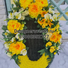 Брендовый венок 100 см - designerwreath.ru - г. Екатеринбург