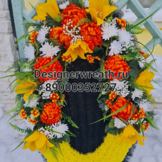 Брендовый венок 100 см - designerwreath.ru - г. Екатеринбург