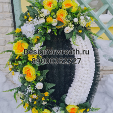 Брендовый венок 100см - designerwreath.ru - г. Екатеринбург