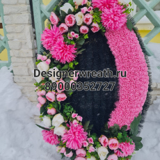 Брендовый венок 100 см - designerwreath.ru - г. Екатеринбург