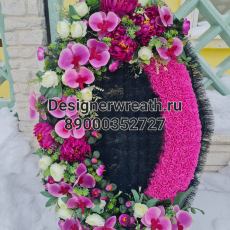 Брендовый венок 100см - designerwreath.ru - г. Екатеринбург