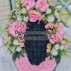 Брендовый венок 100см - designerwreath.ru - г. Екатеринбург