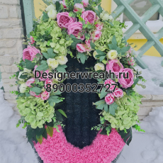 Брендовый венок 100 см - designerwreath.ru - г. Екатеринбург