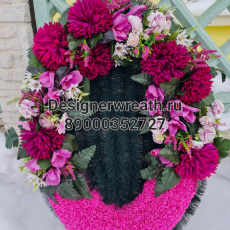 Брендовый венок 90 см - designerwreath.ru - г. Екатеринбург