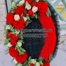 Брендовый венок 90 см - designerwreath.ru - г. Екатеринбург