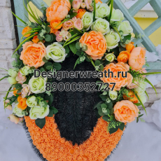 Брендовый венок 90 см - designerwreath.ru - г. Екатеринбург