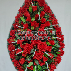 Венок капля №4 112 см - designerwreath.ru - г. Екатеринбург