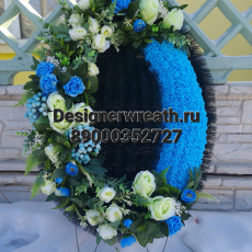 Брендовый венок 90 см - designerwreath.ru - г. Екатеринбург