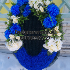 Брендовый венок 90 см - designerwreath.ru - г. Екатеринбург