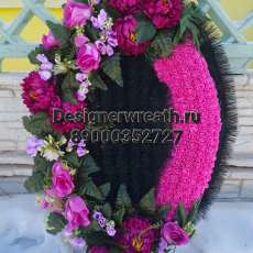 Брендовый венок 90 см - designerwreath.ru - г. Екатеринбург