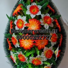 Венок капля №3 90 см - designerwreath.ru - г. Екатеринбург