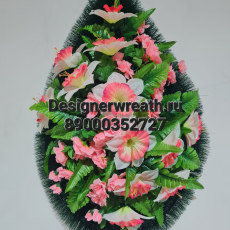 Венок капля №2 74 см - designerwreath.ru - г. Екатеринбург