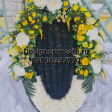 Брендовый венок 115см - designerwreath.ru - г. Екатеринбург