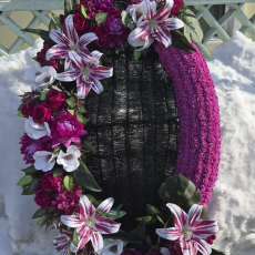 брендовый венок 115 см - Форма памяти - г. Екатеринбург