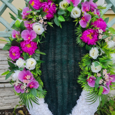 Брендовый венок 115 см - Форма памяти - г. Екатеринбург