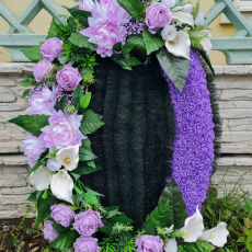 Брендовый венок 115 см - Форма памяти - г. Екатеринбург