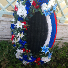 Брендовый венок 115 см - Форма памяти - г. Екатеринбург