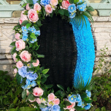 Брендовый венок 115 см - Форма памяти - г. Екатеринбург