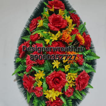 Венок капля №3 90 см - designerwreath.ru - г. Екатеринбург