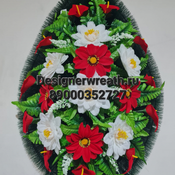 Венок капля №3 90 см - designerwreath.ru - г. Екатеринбург