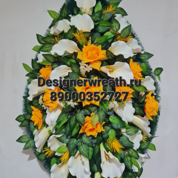 Венок капля №4 112 см - designerwreath.ru - г. Екатеринбург