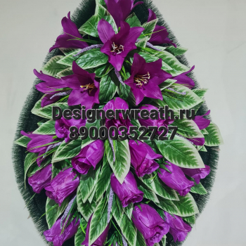 Венок капля №4 112 см - designerwreath.ru - г. Екатеринбург