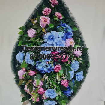 Венок капля №4 112 см - designerwreath.ru - г. Екатеринбург