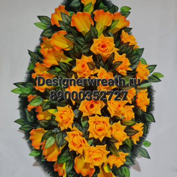 Венок капля №4 112 см - designerwreath.ru - г. Екатеринбург