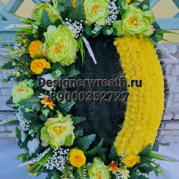 Брендовый венок 100 см - designerwreath.ru - г. Екатеринбург