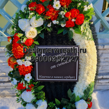 брендовый венок 115 см - designerwreath.ru - г. Екатеринбург